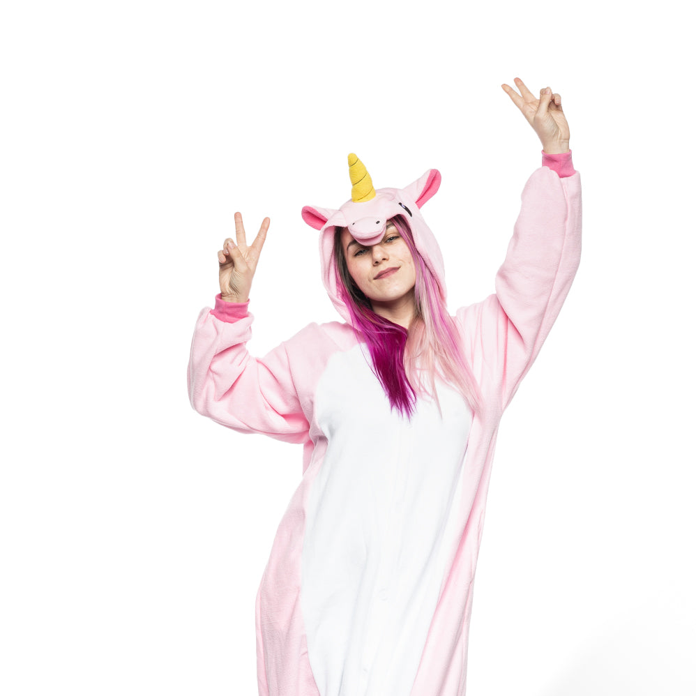 Pink Unicorn Kigurumi X Tall Adult Animal Onesie Costume Pajama