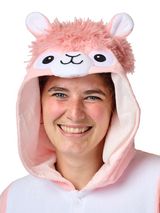 Alpaca Shagy Animal Kigurumi Adult Onesie Costume Pajamas Hood KIGU-KG-054