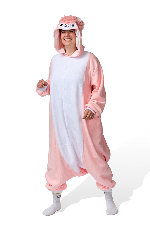 Alpaca Shagy Animal Kigurumi Adult Onesie Costume Pajamas Main KIGU-KG-054