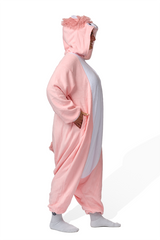 Alpaca Shagy Animal Kigurumi Adult Onesie Costume Pajamas Side Left KIGU-KG-054