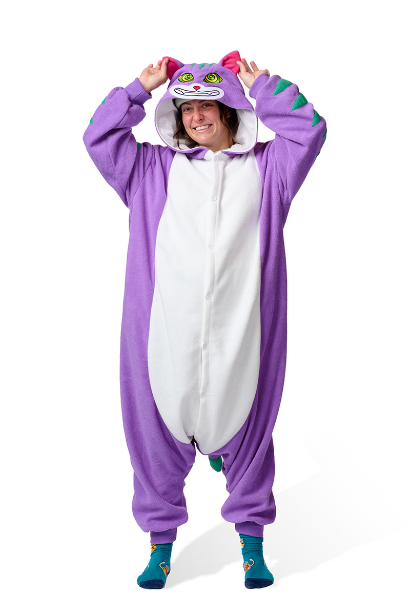 Cheshire Cat Kigurumi Adult Onesie Costume Pajamas Main KIGU- KIGU