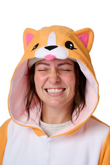 Corgi Kigurumi Adult Onesie Costume Pajamas Hood KIGU-KG-052