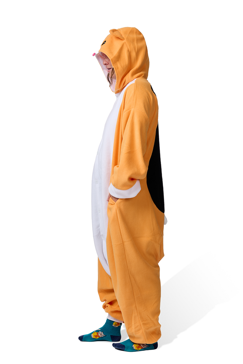 Corgi Kigurumi Adult Onesie Costume Pajamas Side Right KIGU-KG-052