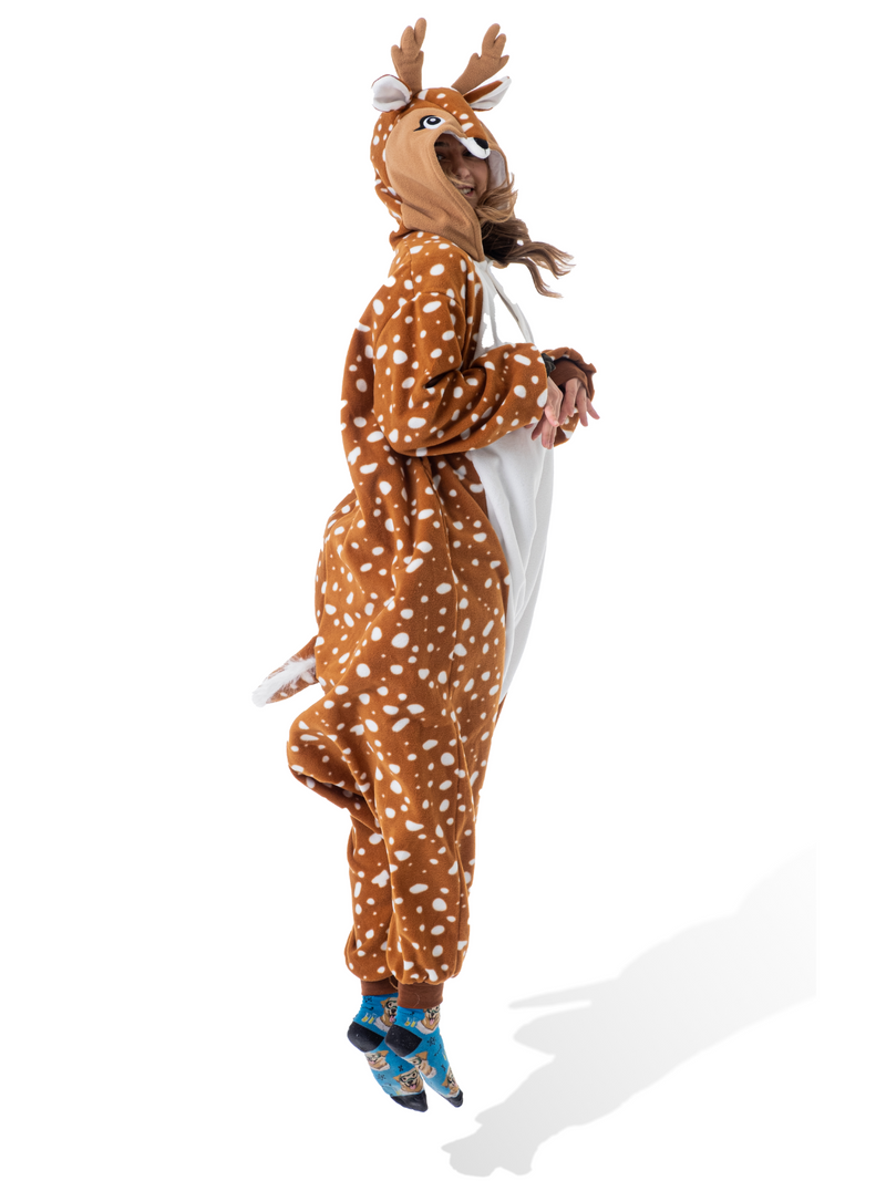 Deer Animal Kigurumi Adult Onesie Costume Pajamas Details KIGU-KG-003