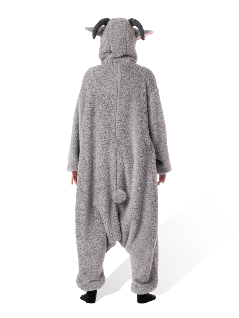 Goat Animal Kigurumi Adult Onesie Costume Pajamas Back KIGU-KG-004