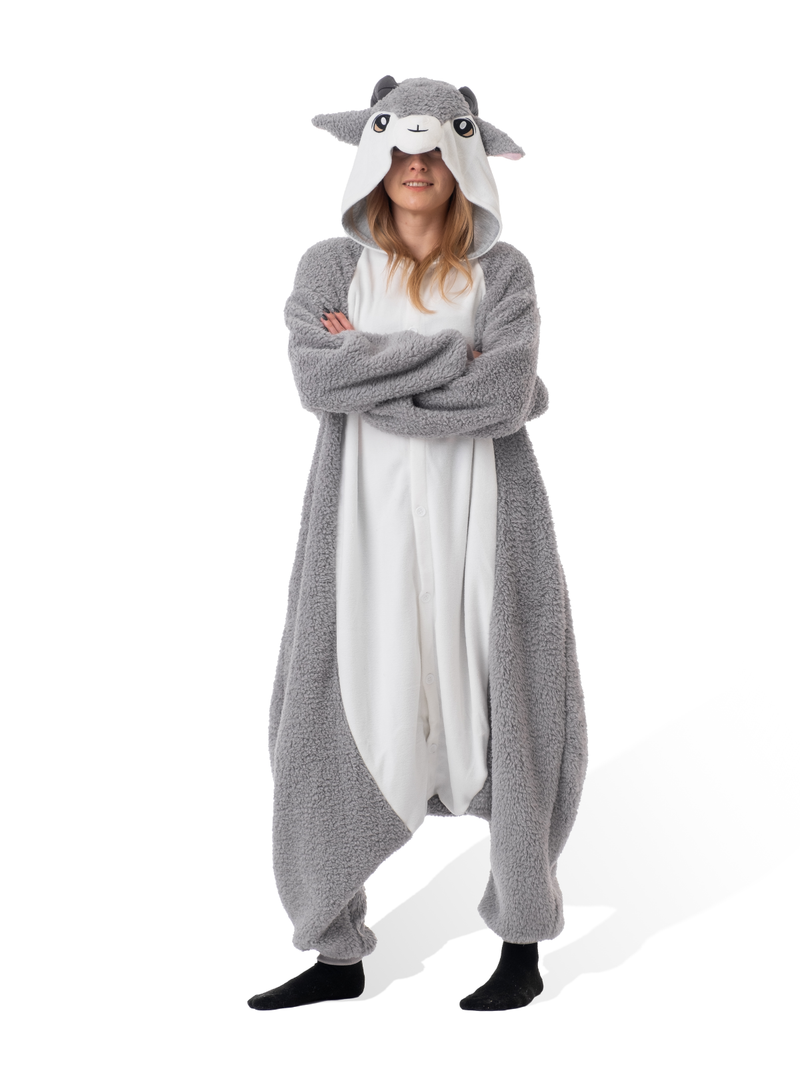 Goat Animal Kigurumi Adult Onesie Costume Pajamas Main2 KIGU-KG-004