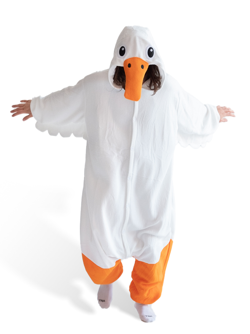 Goose Animal Kigurumi Adult Onesie Costume Pajamas Main KIGU-KG-024