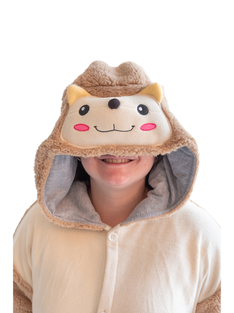 Hedgehog Animal Kigurumi Adult Onesie Costume Pajamas Hood KIGU-KG-034