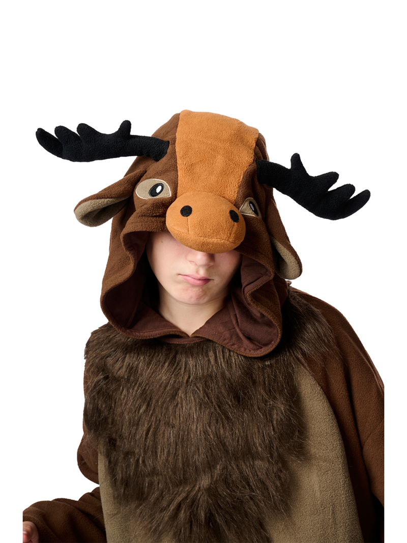 Moose Kigurumi Adult Onesie Costume Pajamas Hood2 KIGU-KG-025