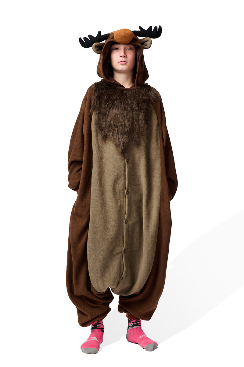 Moose Kigurumi Adult Onesie Costume Pajamas Main KIGU-KG-025