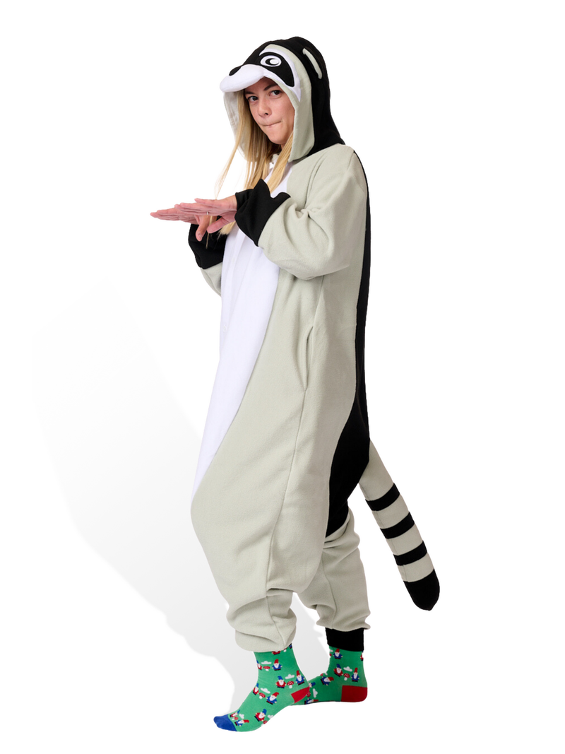 Raccoon Animal Kigurumi Adult Onesie Costume Pajamas Main2 KIGU-KG-007