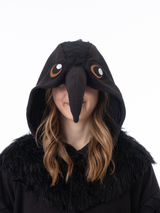 Raven Animal Kigurumi Adult Onesie Costume Pajamas Hood KIGU-KG-013