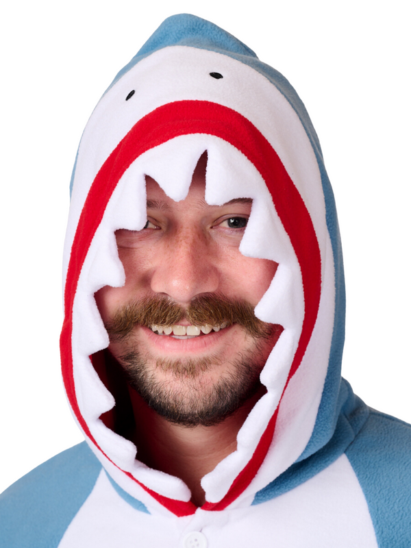 Shark Animal Kigurumi Adult Onesie Costume Pajamas Hood KIGU-KG-008 (1)