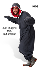 Kids Shark Kigurumi Ages 5-9 by Panda Parade