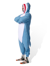 Shark Animal Kigurumi Adult Onesie Costume Pajamas Side KIGU-KG-008