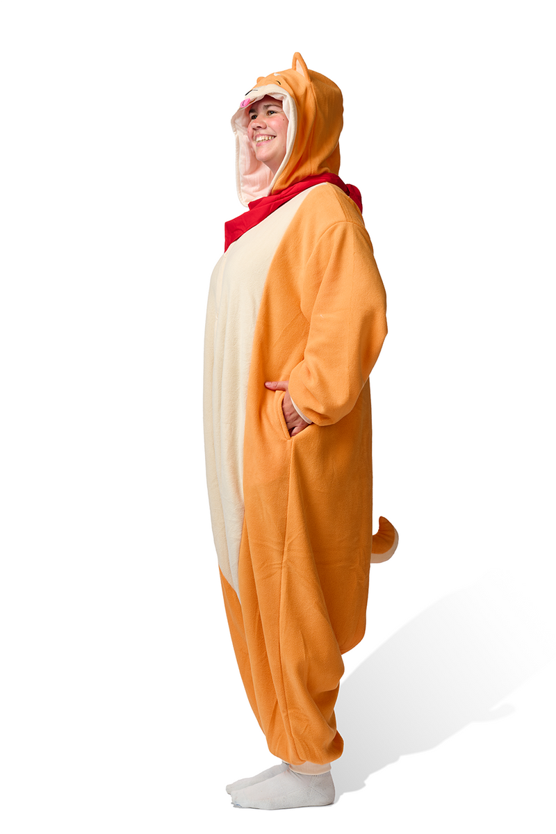 Shiba Inu Kigurumi Adult Onesie Costume Pajamas Side Right KIGU-KG-026