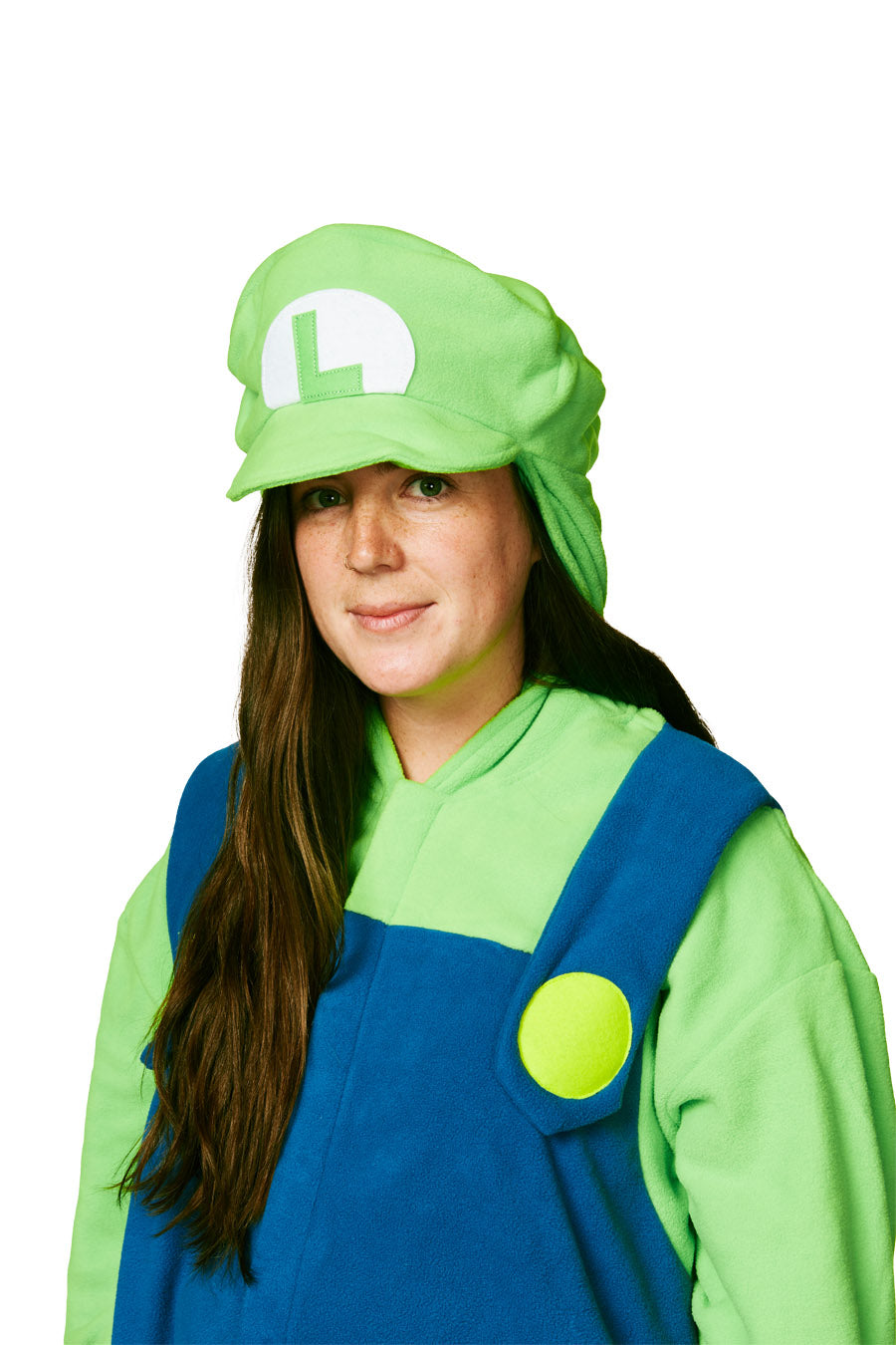 Super Mario Brothers Luigi Kigurumi Adult Character Onesie Costume ...