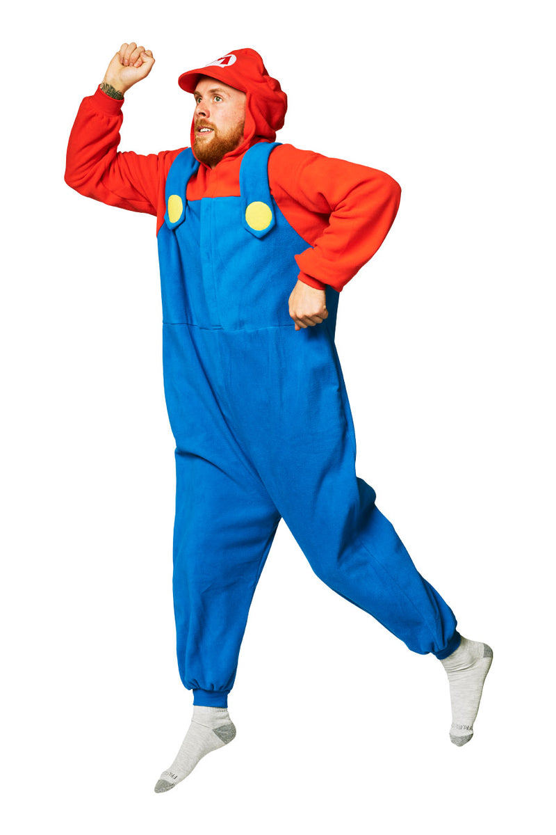 Super Mario Brothers Mario Kigurumi Adult Character Onesie Costume ...